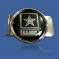 U.S MILITARY ARMY MONEY CLIP BRASS CONSTRUCTION STAR LOGO OFFICIAL ARMY PRODUCT