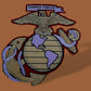 U.S MILITARY MARINE CORPS EAGLE GLOBE & ANCHOR EGA OVERSIZE BACK PATCH 10" PATCH