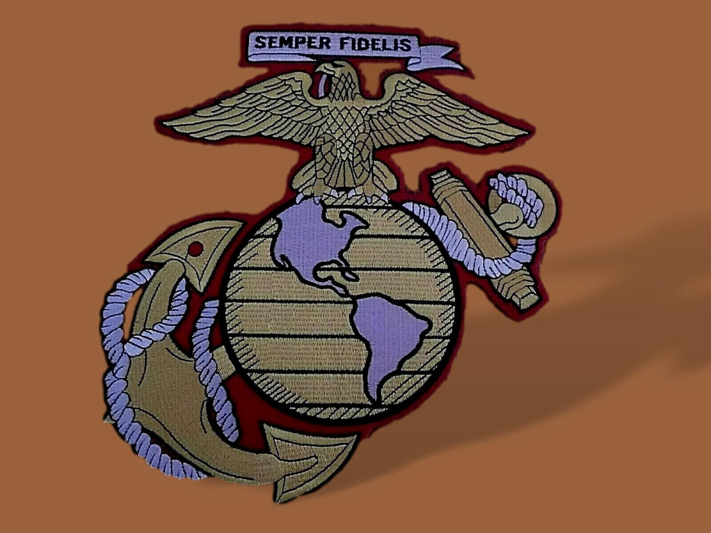 U.S MILITARY MARINE CORPS EAGLE GLOBE & ANCHOR EGA OVERSIZE BACK PATCH 10" PATCH