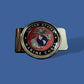 U.S MILITARY MARINE CORPS EGA MONEY CLIP BRASS CONSTRUCTION OFFICIAL M/C PRODUCT