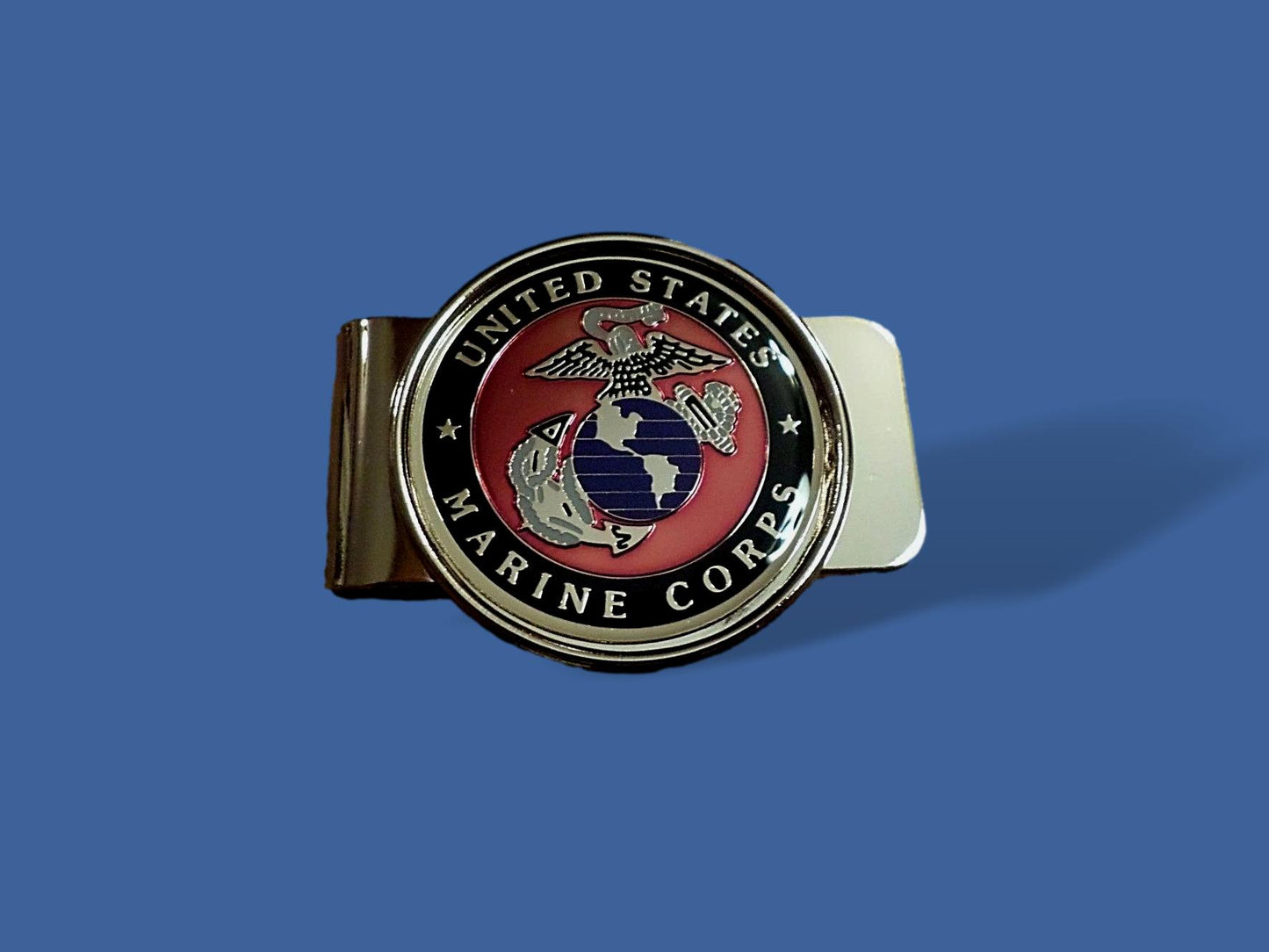 U.S MILITARY MARINE CORPS EGA MONEY CLIP BRASS CONSTRUCTION OFFICIAL M/C PRODUCT