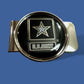 U.S MILITARY ARMY MONEY CLIP BRASS CONSTRUCTION STAR LOGO OFFICIAL ARMY PRODUCT