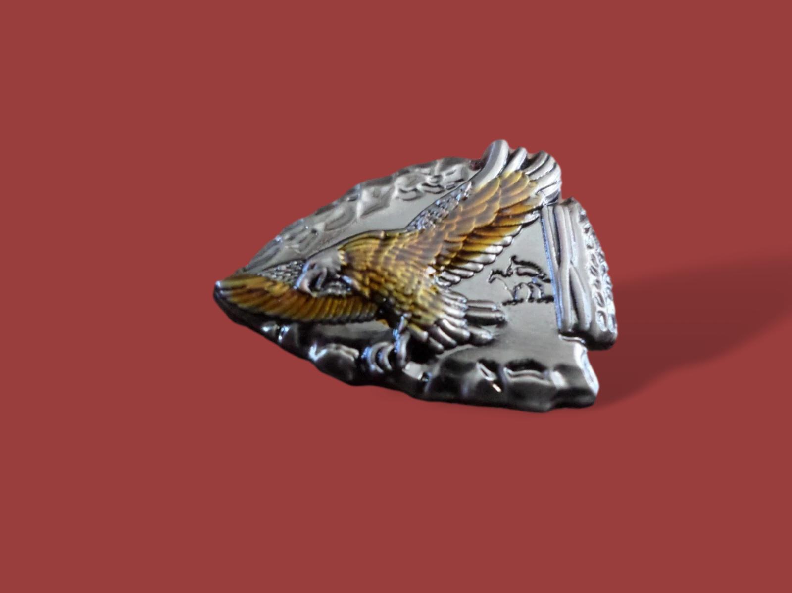 Arrow Head Lapel Pin Tie Tac Hat Pin Flying Eagle Double Post Back New ...