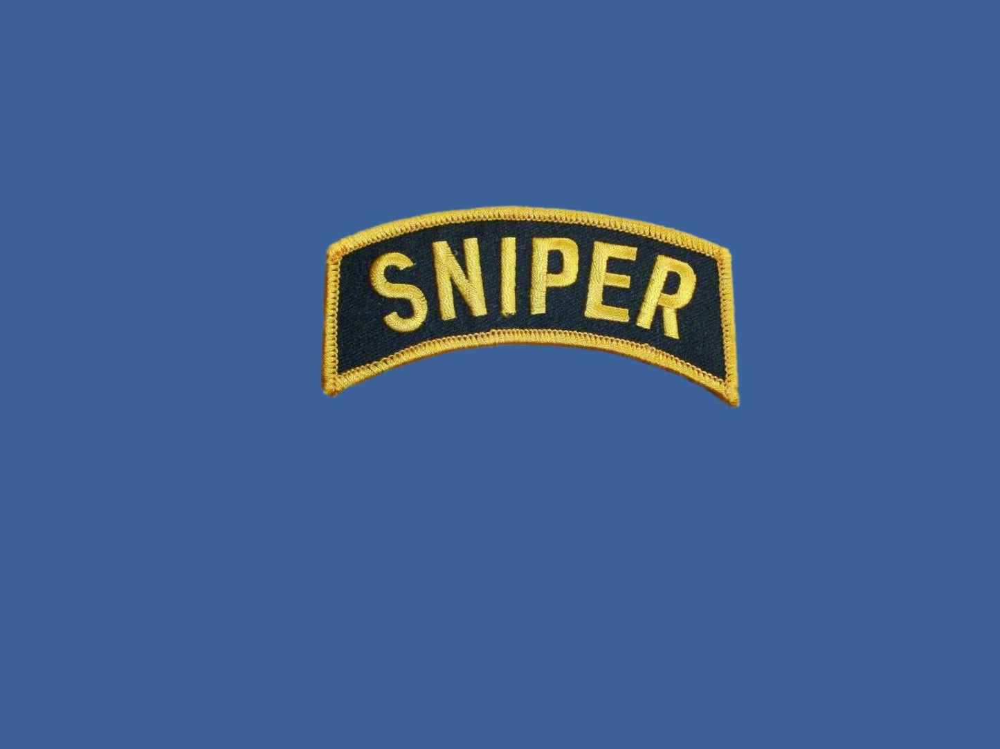 U.S.MILITARY ARMY SNIPER ROCKER PATCH OVERSIZE 4" INCHES X 1-1/4" INCHES
