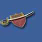 U.S MARINE CORPS HAT PIN LAPEL SWORD SABRE SEMPER FI SHIELD USMC VETERAN