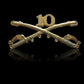 10th CAVALRY SWORDS SABERS  MILITARY HAT PIN REGIMENT BADGE BUFFALO SOLDIERS