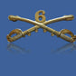 6th CAVALRY SWORDS SABERS  MILITARY HAT PIN CAVALRY REGIMENT BADGE U.S ARMY