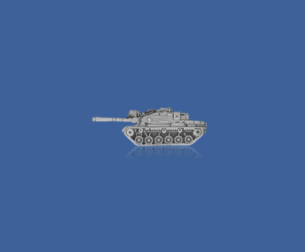 U.S MILITARY M-60-A-1 PATTON TANK HAT PIN BADGE U.S ARMY MARINE CORPS FULL SIZE