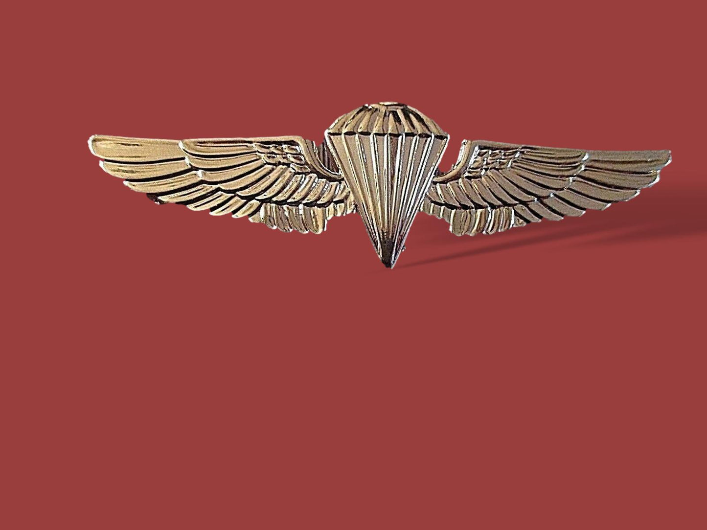 U.S MILITARY NAVY / MARINE CORPS GOLD PARACHUTIST PARATROOPER JUMP WINGS PIN