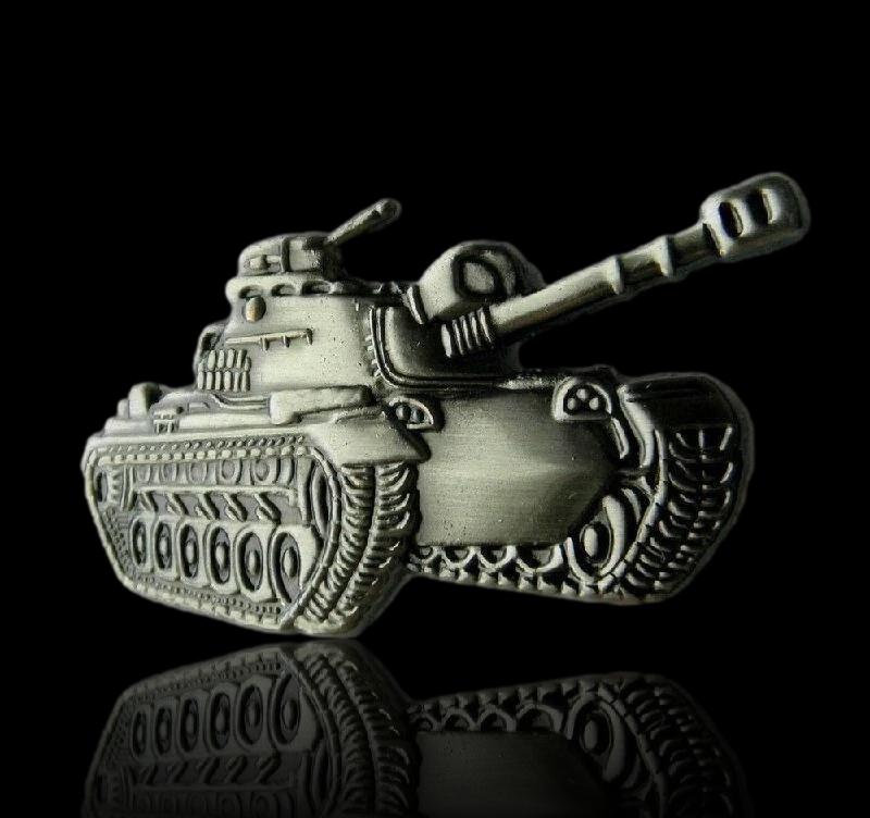 U.S MILITARY M-48 PATTON TANK HAT PIN BADGE U.S ARMY MARINE CORPS FULL SIZE