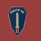 U.S MILITARY ARMY INFANTRY SCHOOL FOLLOW ME LAPEL PIN HAT PIN MINIATURE