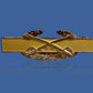 U.S MILITARY COMBAT CAVALRY HAT PIN BADGE DOUBLE CLUTCH BACK CROSSED SWORDS