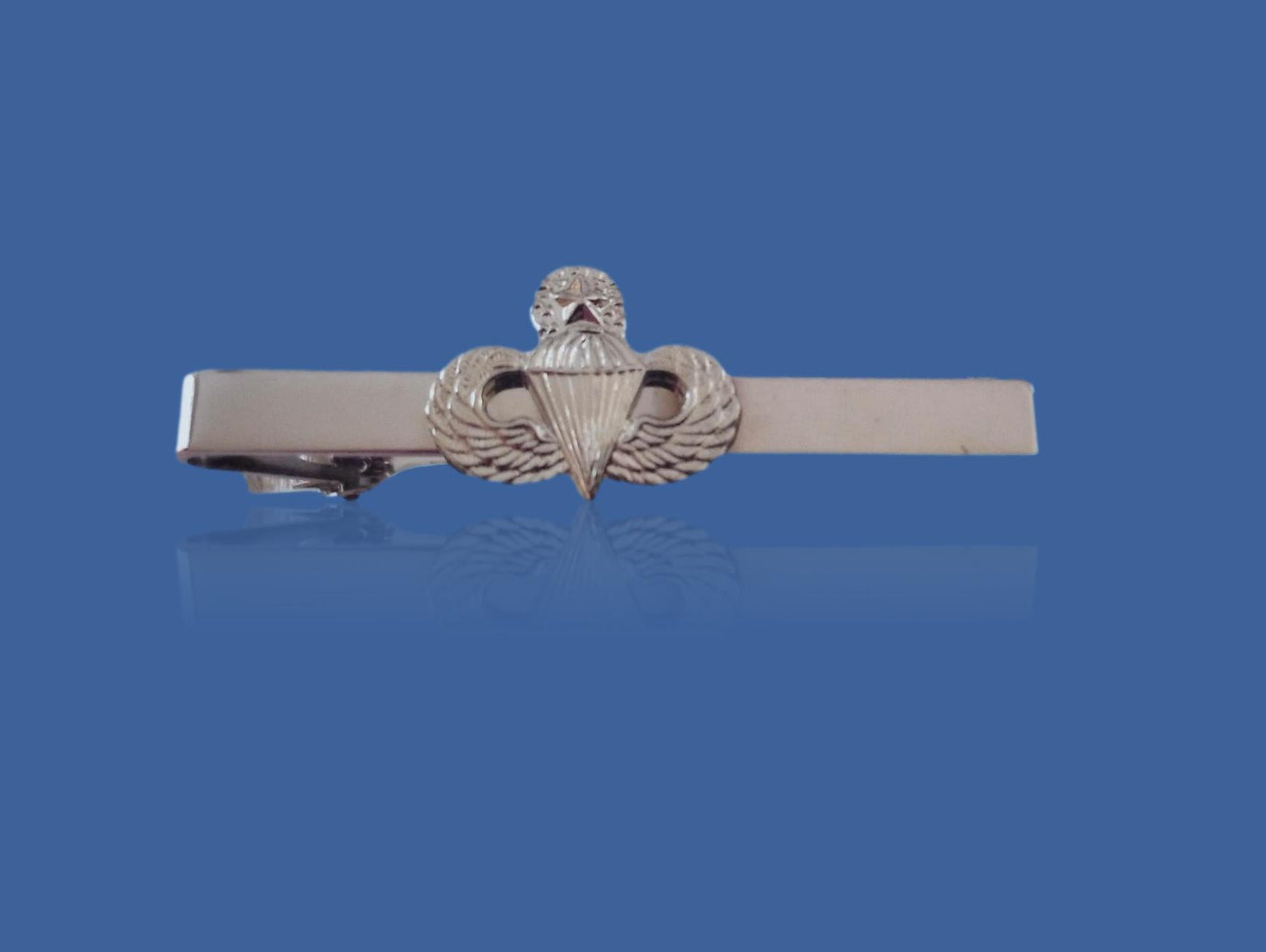 U.S MILITARY ARMY MASTER JUMP WINGS TIE BAR TIE TAC CLIP ON STYLE U.S.A MADE