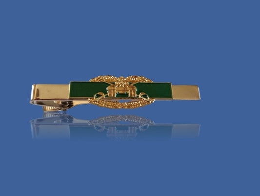 U.S MILITARY ARMY COMBAT ARMORED BADGE ARMOR TIE BAR OR TIE TAC CLIP ON USA MADE