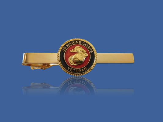 U.S MILITARY MARINE CORPS VETERAN TIE BAR OR TIE TAC CLIP ON TYPE USMC INSIGNIA