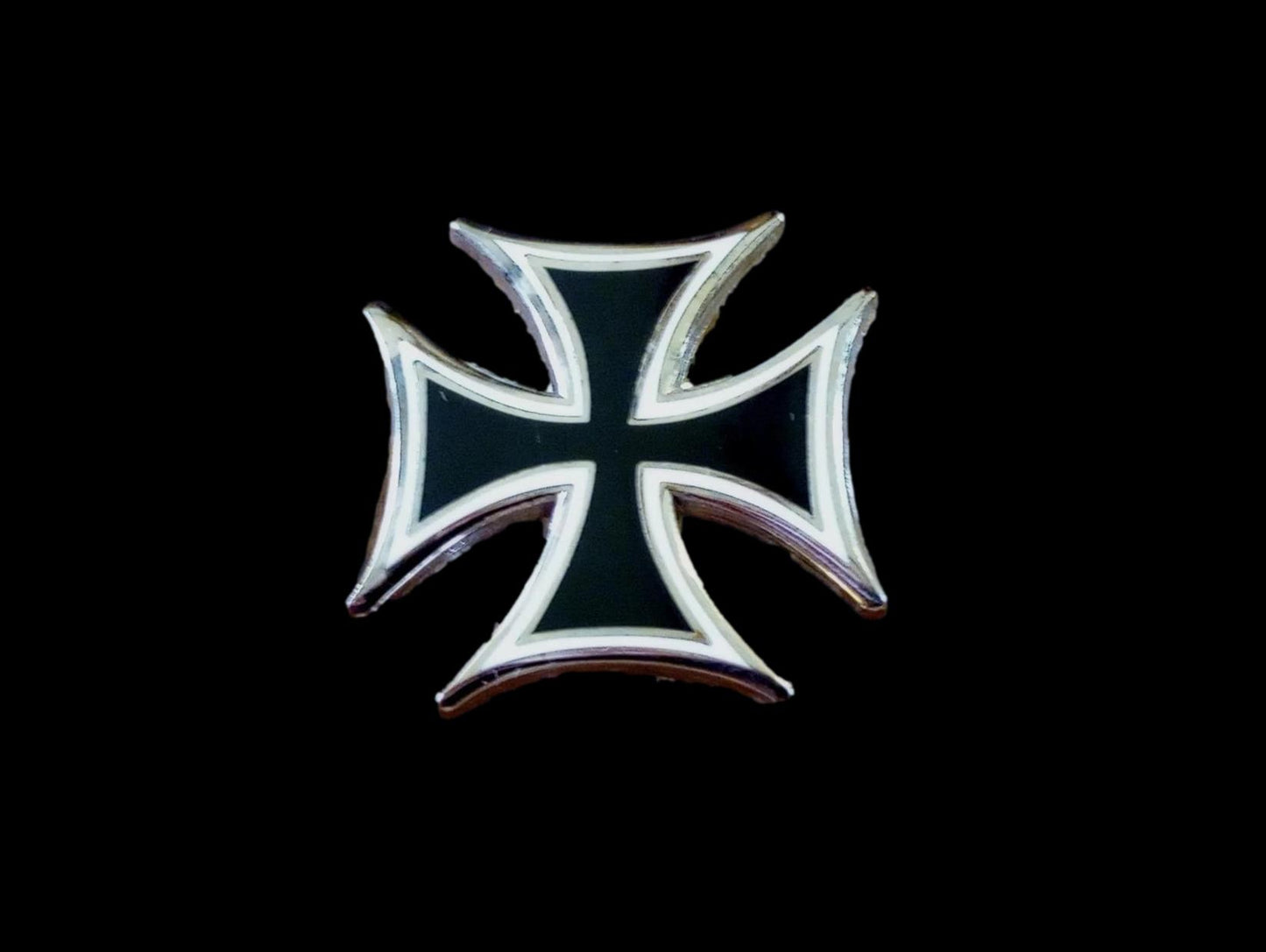 GERMAN MILITARY IRON CROSS HAT PIN LAPEL DOUBLE POST PIN WWI-WWII