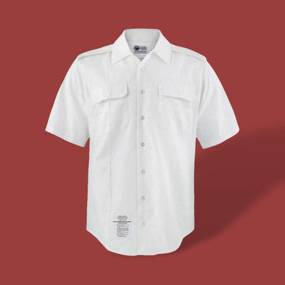 U.S MILITARY ARMY ISSUE WHITE DRESS SHIRT MEN'S SHORT SLEEVE LARGE & X-LARGE NEW