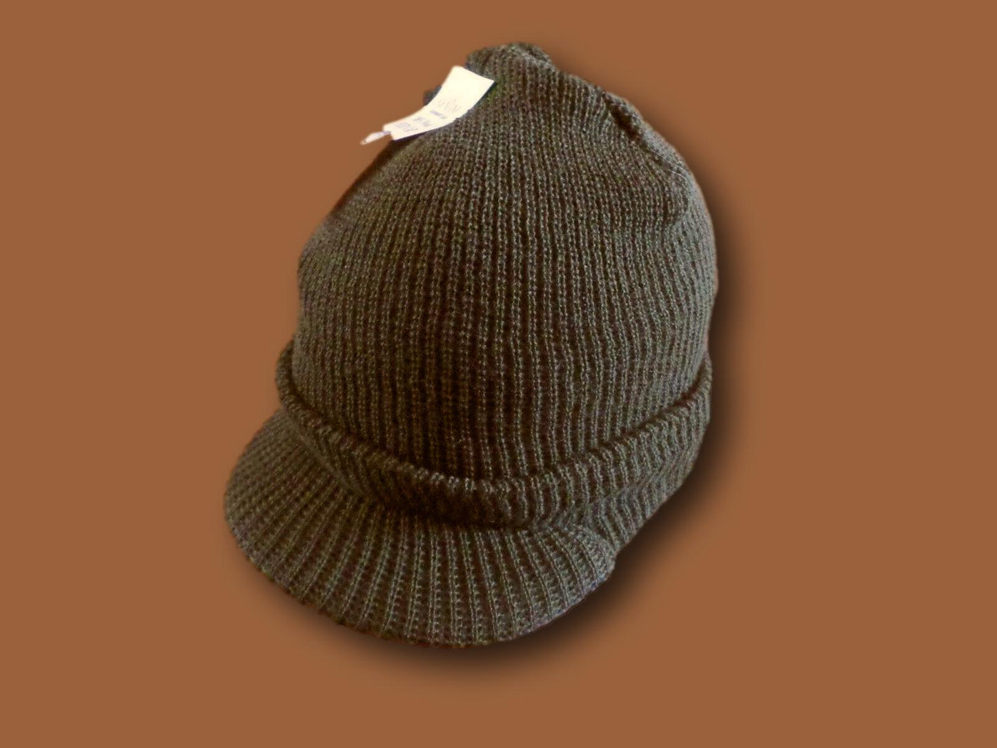 NEW GENUINE MILITARY OD GREEN JEEP WATCH CAP 100% WOOL 2 PLY U.S.A MADE BEANIE