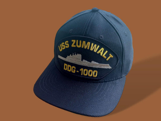 USS ZUMWALT DDG-1000 NAVY SHIP HAT U.S MILITARY OFFICIAL BALL CAP U.S.A MADE