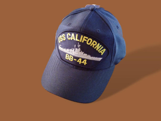 USS CALIFORNIA BB-44 U.S NAVY BATTLESHIP HAT U.S MILITARY OFFICIAL BALL CAP US