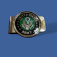 U.S MILITARY ARMY MONEY CLIP BRASS CONSTRUCTION OFFICIAL ARMY PRODUCT