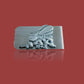 U.S MILITARY NAVY SEABEES STAINLESS STEEL MONEY CLIP U.S.A MADE NEW IN BAGS