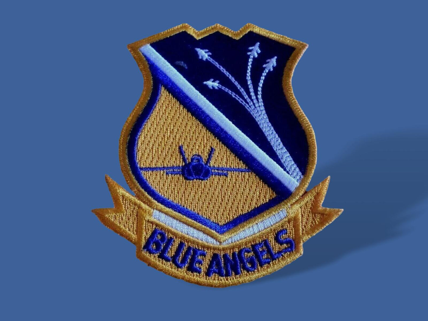 U.S MILITARY NAVY BLUE ANGELS PATCH FLIGHT PATCH TOP QUALITY PATCHES 3 3/4" INCH