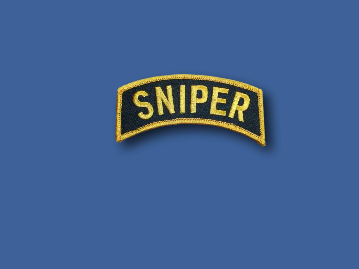 U.S.MILITARY ARMY SNIPER ROCKER PATCH OVERSIZE 4" INCHES X 1-1/4" INCHES