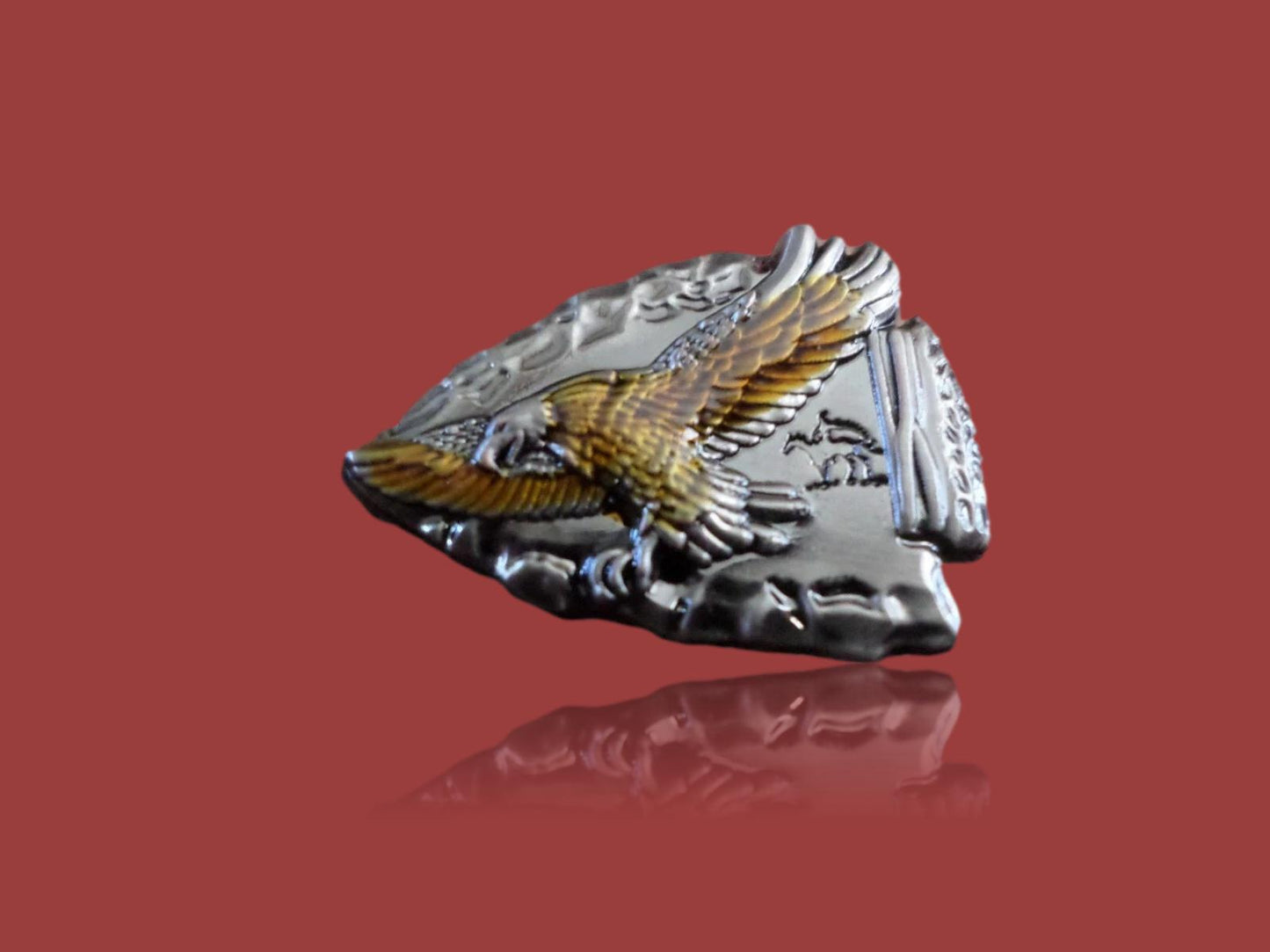 Arrow Head Lapel Pin Tie Tac Hat Pin Flying Eagle Double Post Back New In Bags