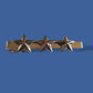 U.S MILITARY LT. GENERAL THREE STAR TIE BAR TIE TAC U.S.A MADE POLICE SILVER COL