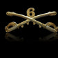 6th CAVALRY SWORDS SABERS  MILITARY HAT PIN CAVALRY REGIMENT BADGE U.S ARMY