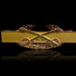 U.S MILITARY COMBAT CAVALRY HAT PIN BADGE DOUBLE CLUTCH BACK CROSSED SWORDS