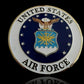 AIR FORCE AUTOMOBILE GRILL BADGE ALL WEATHER EMBLEM AUTO HOME MEDALLION