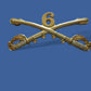 6th CAVALRY SWORDS SABERS  MILITARY HAT PIN CAVALRY REGIMENT BADGE U.S ARMY