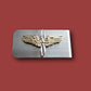 U.S ARMY AIR CORPS AVIATION CADET MONEY CLIP STAINLESS STEEL AIR FORCE USA MADE
