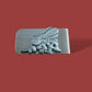 U.S MILITARY NAVY SEABEES STAINLESS STEEL MONEY CLIP U.S.A MADE NEW IN BAGS