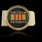 U.S MILITARY VIETNAM VETERAN DELUXE MONEY CLIP BRASS CONSTRUCTION ENAMEL FINISH