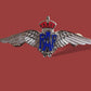 BRITISH ROYAL AIR FORCE MILITARY WINGS BADGE 3 1/4" DOUBLE POST METAL PIN