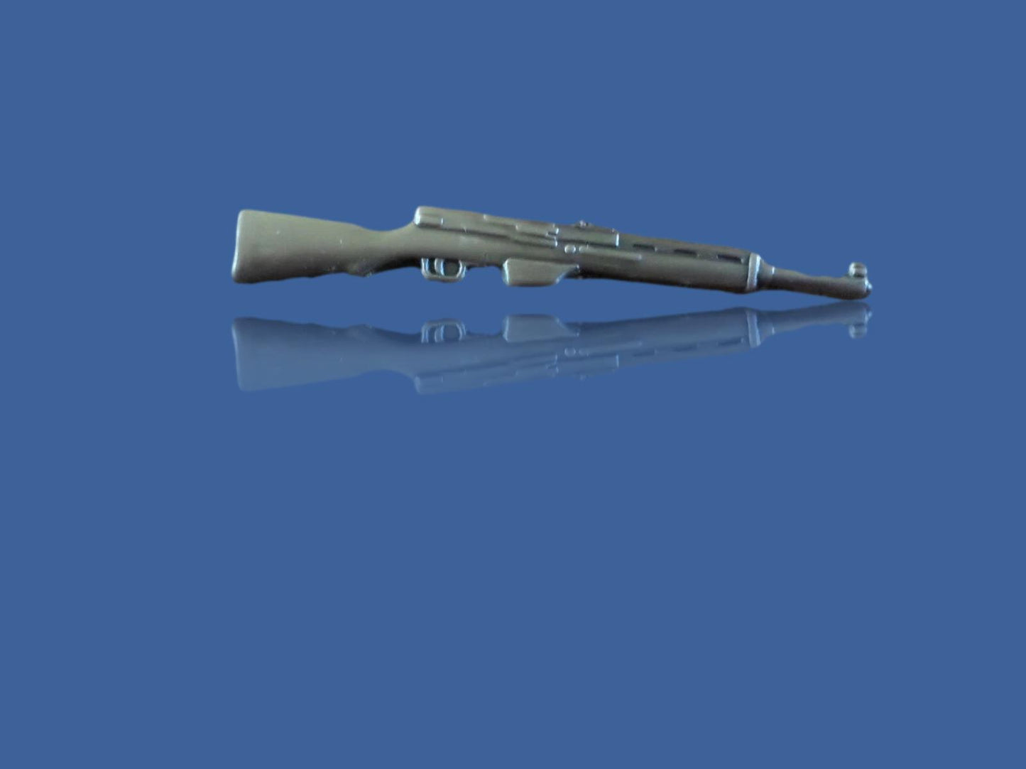 MILITARY SKS RIFLE HAT LAPEL PIN DOUBLE POST CLUTCH BACK GOOD QUALITY