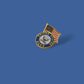 U.S NAVY USA FLAG HAT PIN LAPEL PIN DOUBLE POST BACK