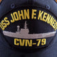 USS JOHN F KENNEDY CVN- 79 NAVY SHIP HAT OFFICIAL U.S MILITARY BALL CAP USA MADE