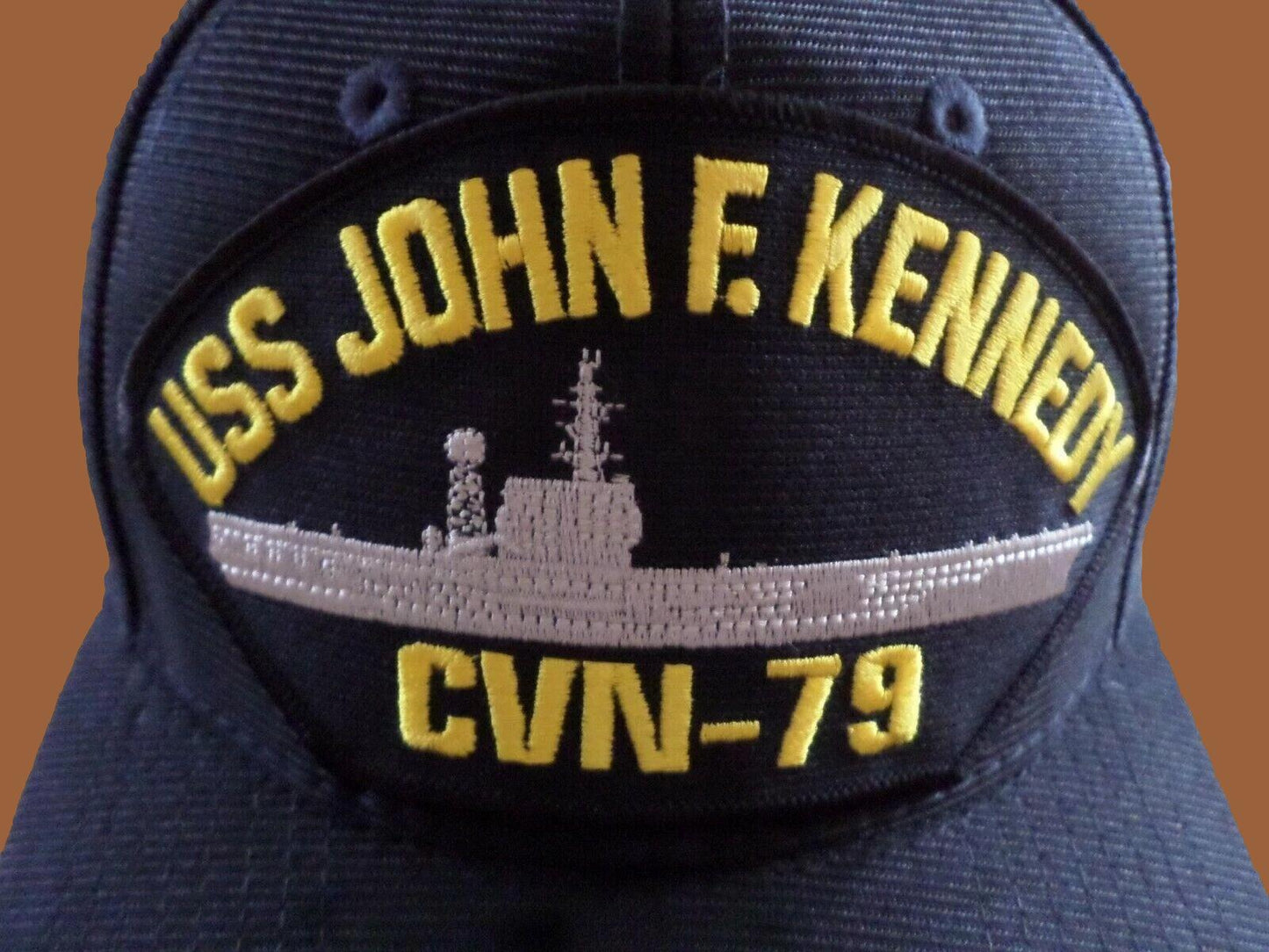 USS JOHN F KENNEDY CVN- 79 NAVY SHIP HAT OFFICIAL U.S MILITARY BALL CAP USA MADE