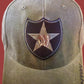 ARMY 2d INFANTRY DIVISION HAT EMBROIDERED U.S MILITARY CAP OD GREEN STONEWASHED