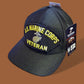 U.S MARINE CORPS VETERAN HAT U.S.M.C OFFICIAL MILITARY BALL CAP U.S.A MADE