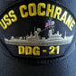 USS COCHRANE DDG-21 NAVY SHIP HAT U.S MILITARY OFFICIAL  BALL CAP U.S.A MADE