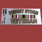 U.S MILITARY DESERT STORM VETERAN WINDOW DECAL BUMPER STICKER DSV