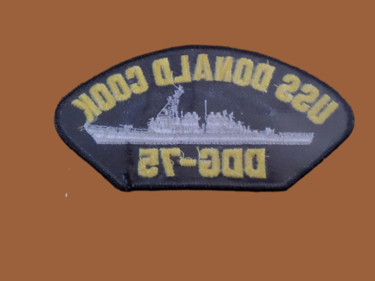U.S NAVY SHIP HAT PATCH. USS DONALD COOK DDG-75 SHIP PATCH U.S.A MADE