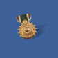 US MILITARY KUWAIT LIBERATION SAUDI ARABIA MEDAL HAT LAPEL PIN MINI SIZE 1 1/8"