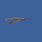 U.S MILITARY NAVY GOLD OFFICERS SURFACE WARFARE TIE BAR U.S.A MADE NEW