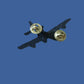 U.S MILITARY B-29 SUPERFORTRESS BOMBER PLANE HAT PIN BADGE DOUBLE CLUTCH BACK